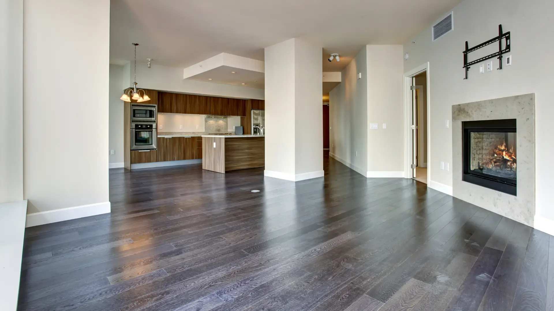 Professional LVP flooring installation in modern Austin home